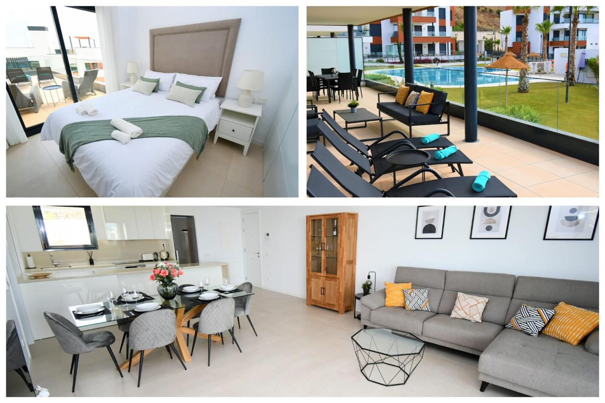 Casa Kerr - Luxury Apt - Sleeps 9 - Los Boliches Appartement Málaga Buitenkant foto